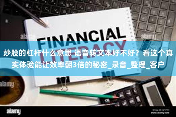 炒股的杠杆什么意思 语音转文本好不好？看这个真实体验能让效率翻3倍的秘密_录音_整理_客户
